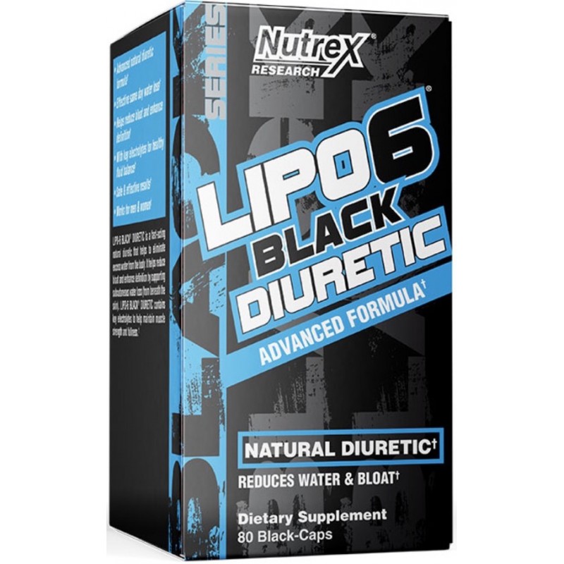Nutrex Lipo 6 Black Diuretic 80 kapslit